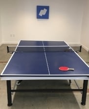 Ping pong tables in the Namely game room