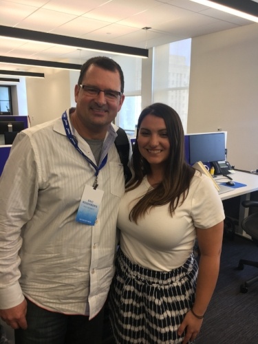  Eric Rosenberg, Sr. Staff Accountant at  Duo Security  with his Namely Support Consultant Katie Kalvin 