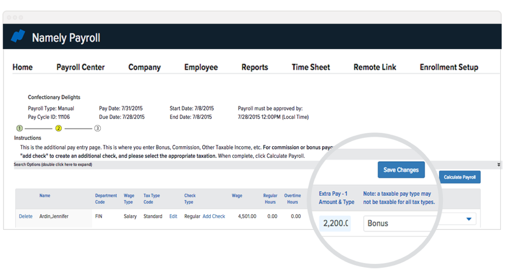 The latest product updates to Namely's payroll platform